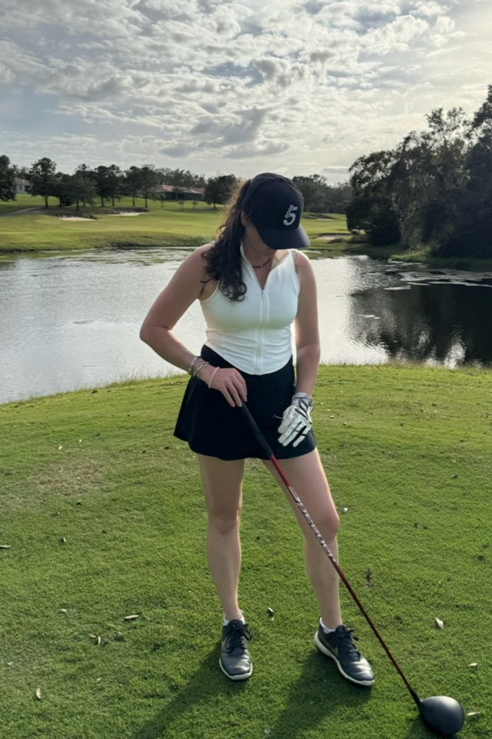 Good 5 Golf Trucker Hat Midnight Black