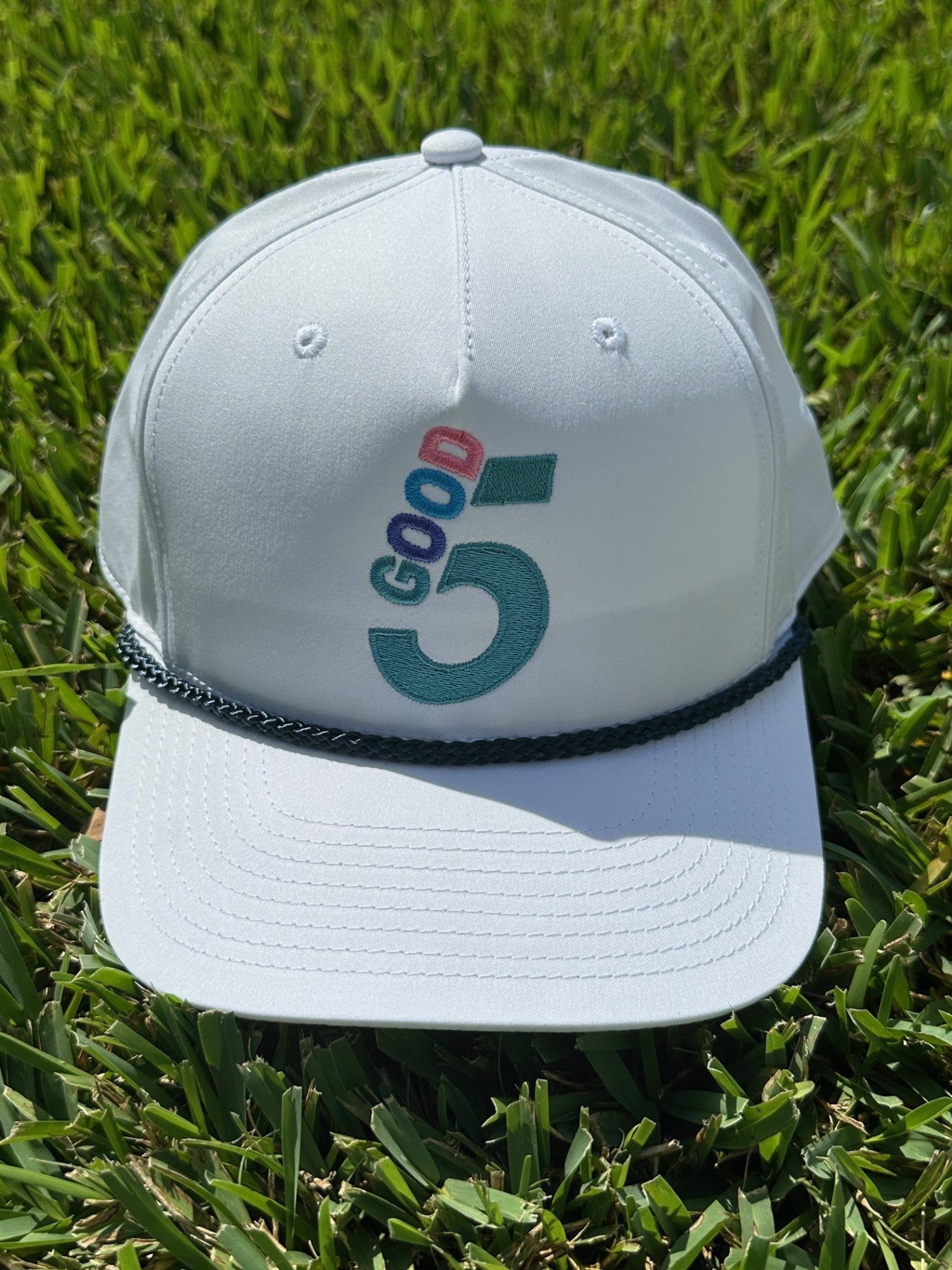 Good 5 Golf Rope Cap Brilliant White