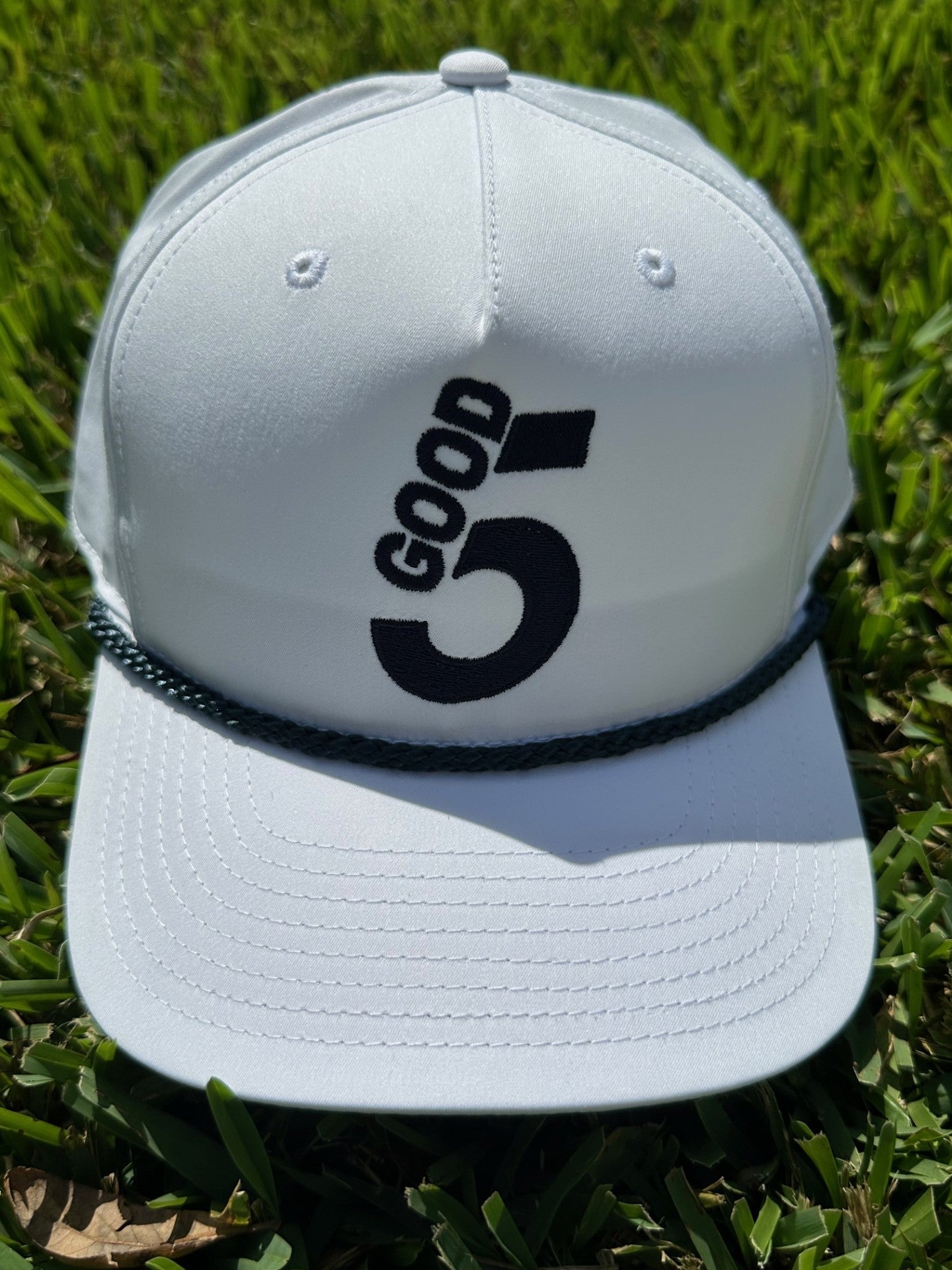 Good 5 Golf Rope Cap Brilliant White