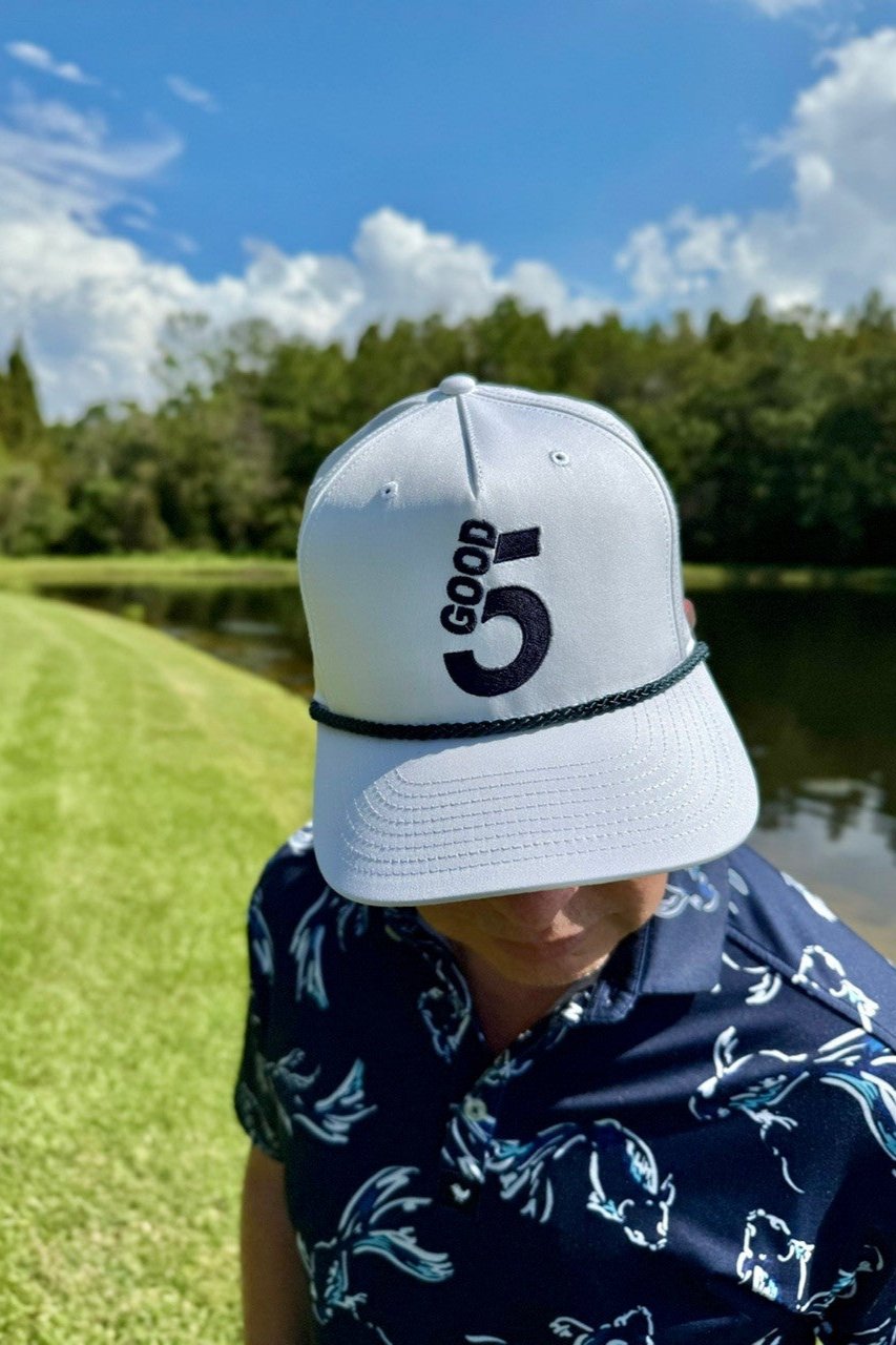 Good 5 Golf Rope Cap Brilliant White