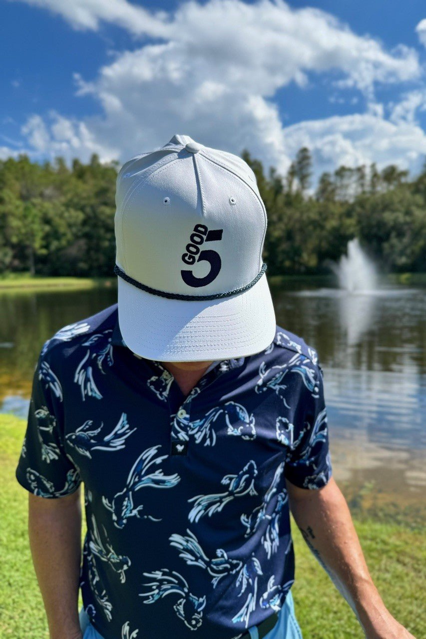 Good 5 Golf Rope Cap Brilliant White