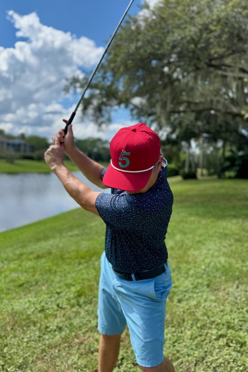 Good 5 Golf Rope Cap Apple Red