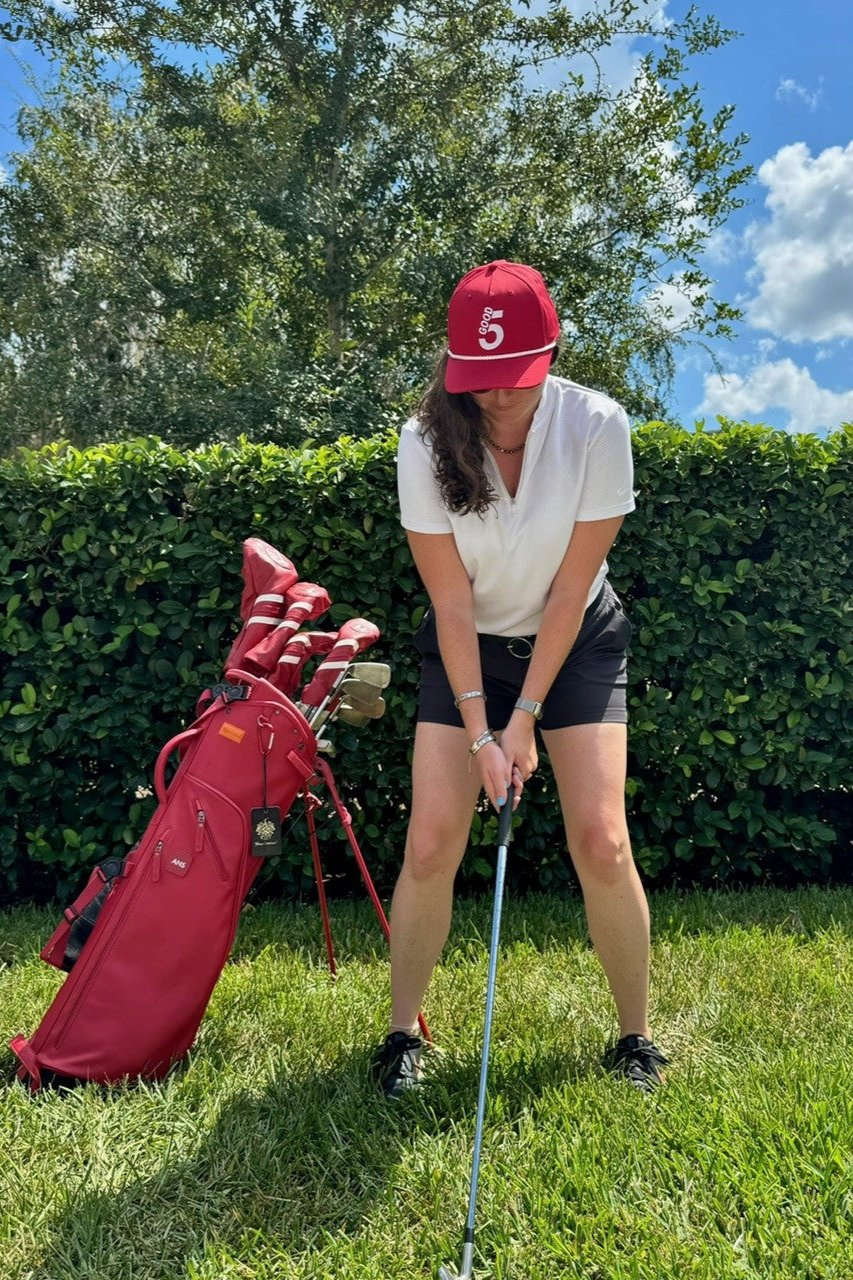 Good 5 Golf Rope Cap Apple Red