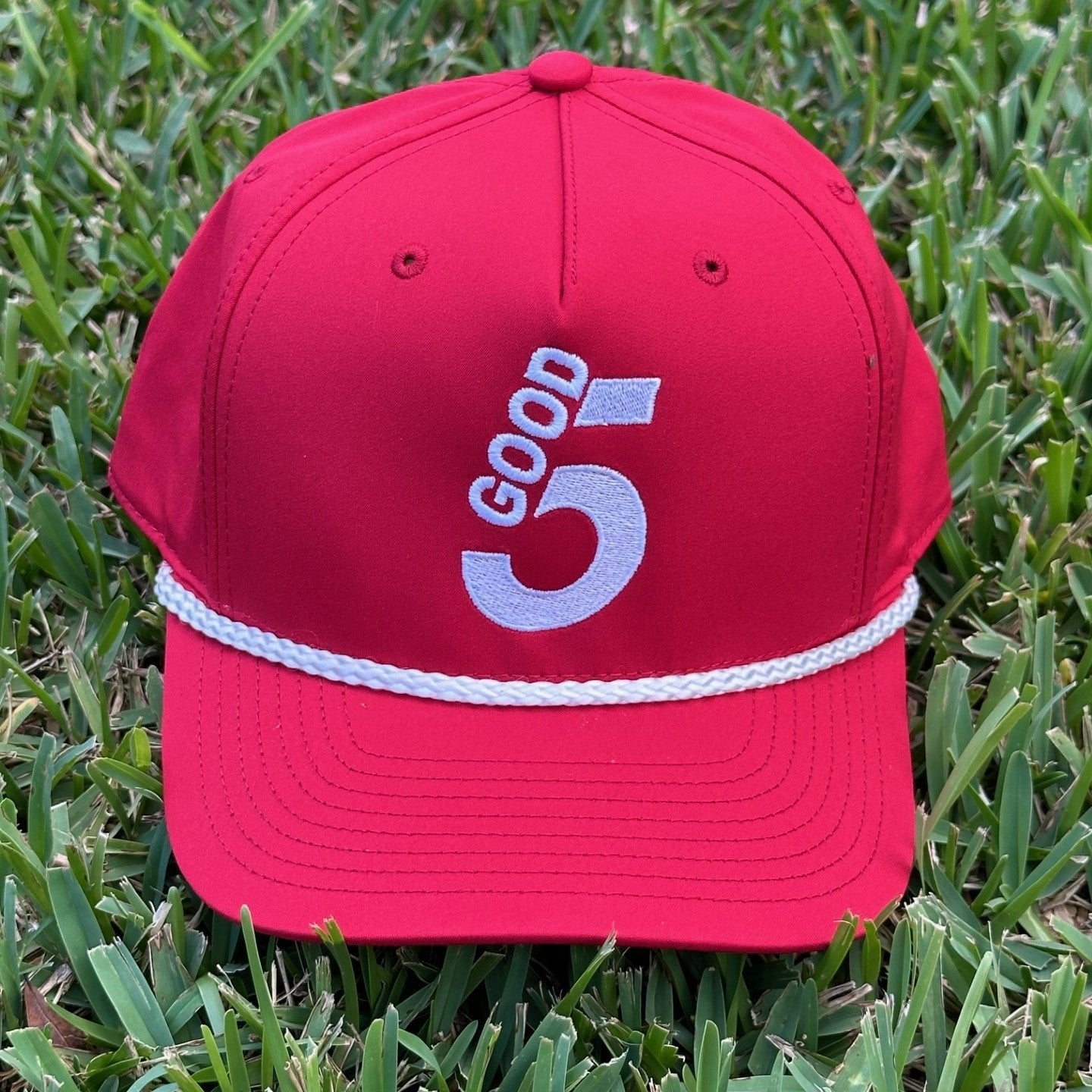 Good 5 Golf Rope Cap Apple Red