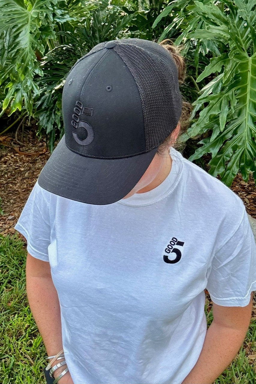 Good 5 Golf Heavyweight Ring Spun White Tee Shirt